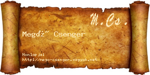 Megó Csenger névjegykártya